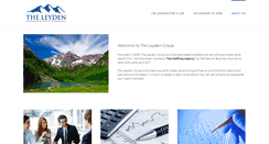 Desktop Screenshot of leydengroup.com